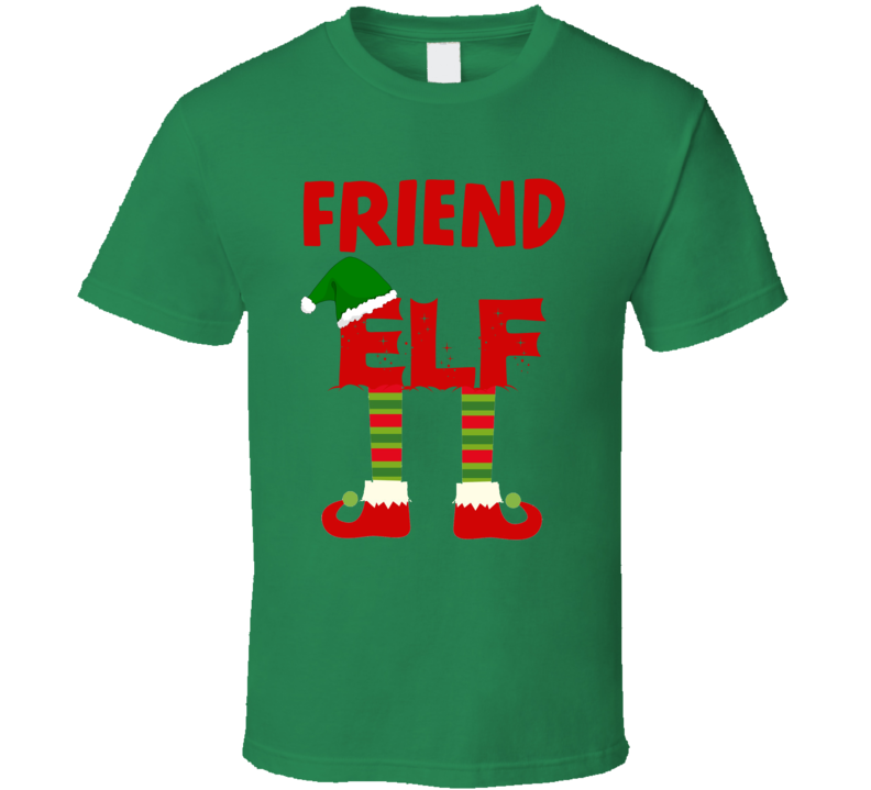 friend Elf Christmas Holiday Personalized T Shirt