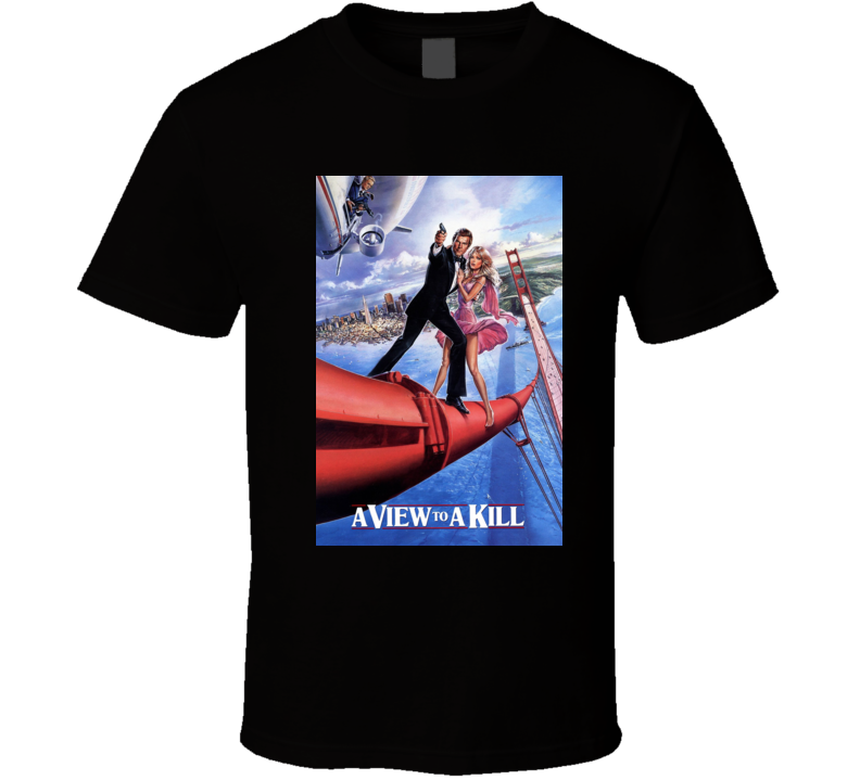 A View To A Kill 007 Movie Cover  T Shirt