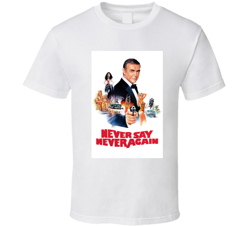 Never Say Never Again 007 Movie Cover  T Shirt