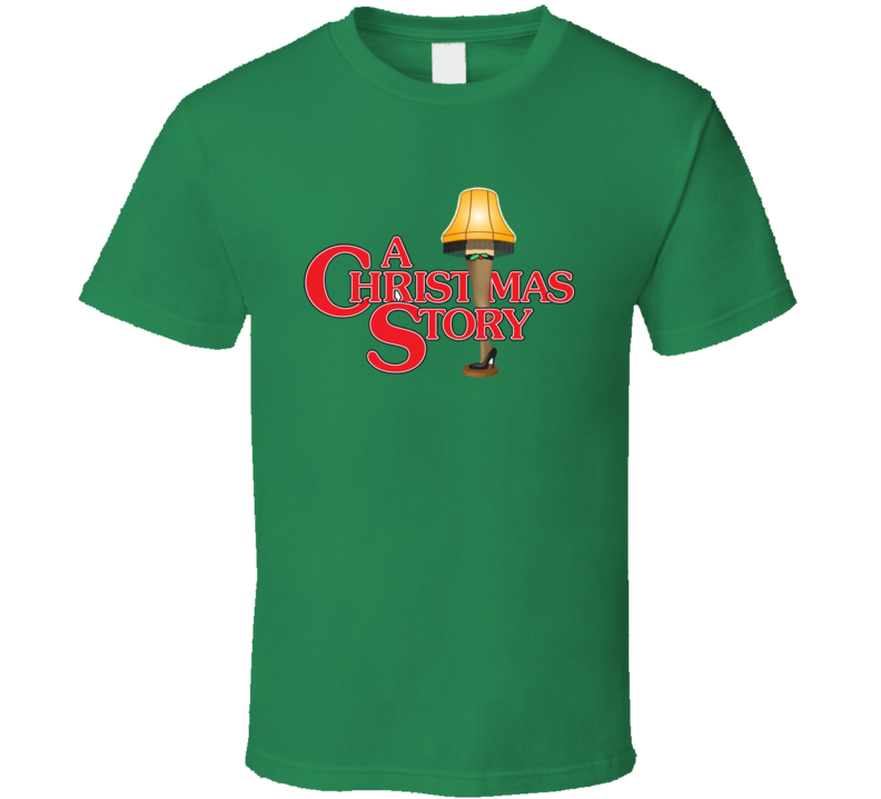 A Christmas Story Logo Leg Lamp Holiday Movie  T Shirt