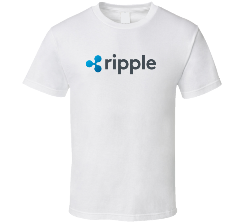 Ripple Bitcoin Cryptocurrency Digital Coin Logo T Shirt