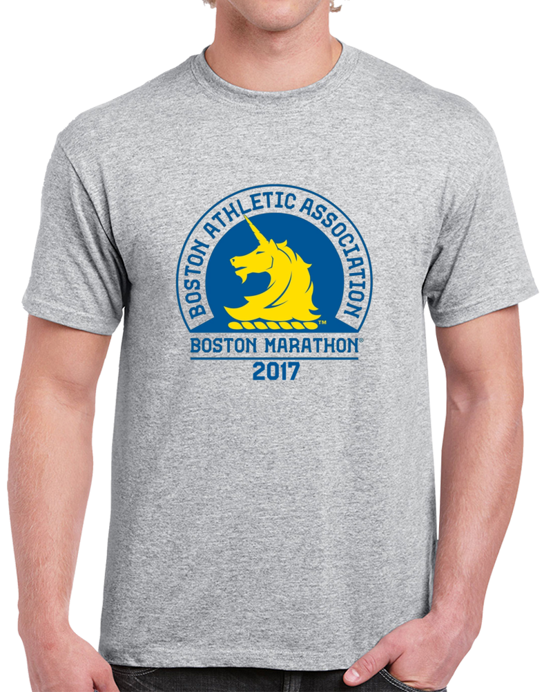 Boston Marathon Athletic Association Year 2017 Supporters T Shirt 