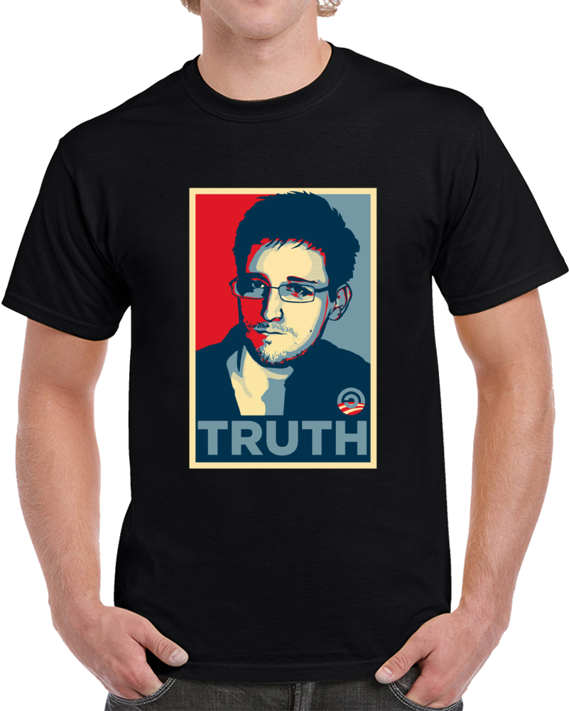 Edward Snowden Truth Hope Poster T Shirt Edward Snowden Truth Hope Poster T Shirt