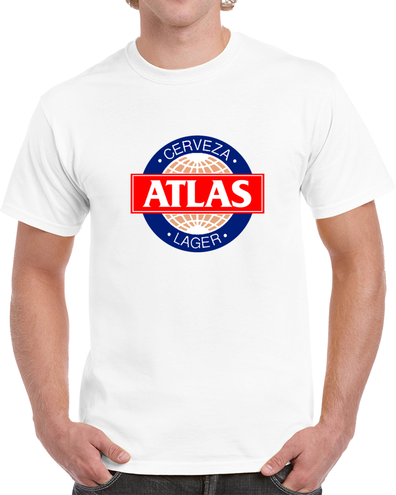 Atlas Beer Panama Caribbean World Famous T Shirt