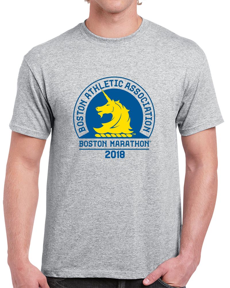 Boston Marathon Athletic Association Year 2018 Supporters T Shirt 