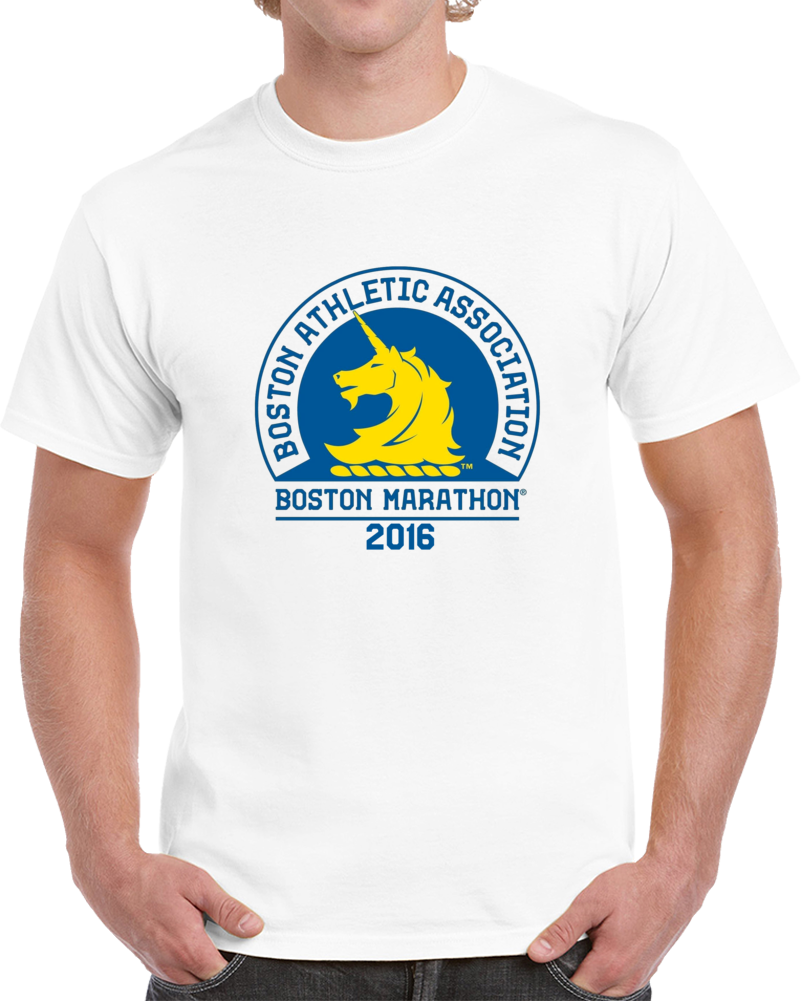 Boston Marathon Athletic Association Year 2016 Supporters T Shirt 