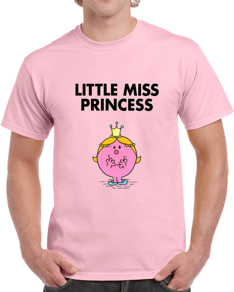 Little Miss Princess Character From Little Miss Book Series Fan T Shirt