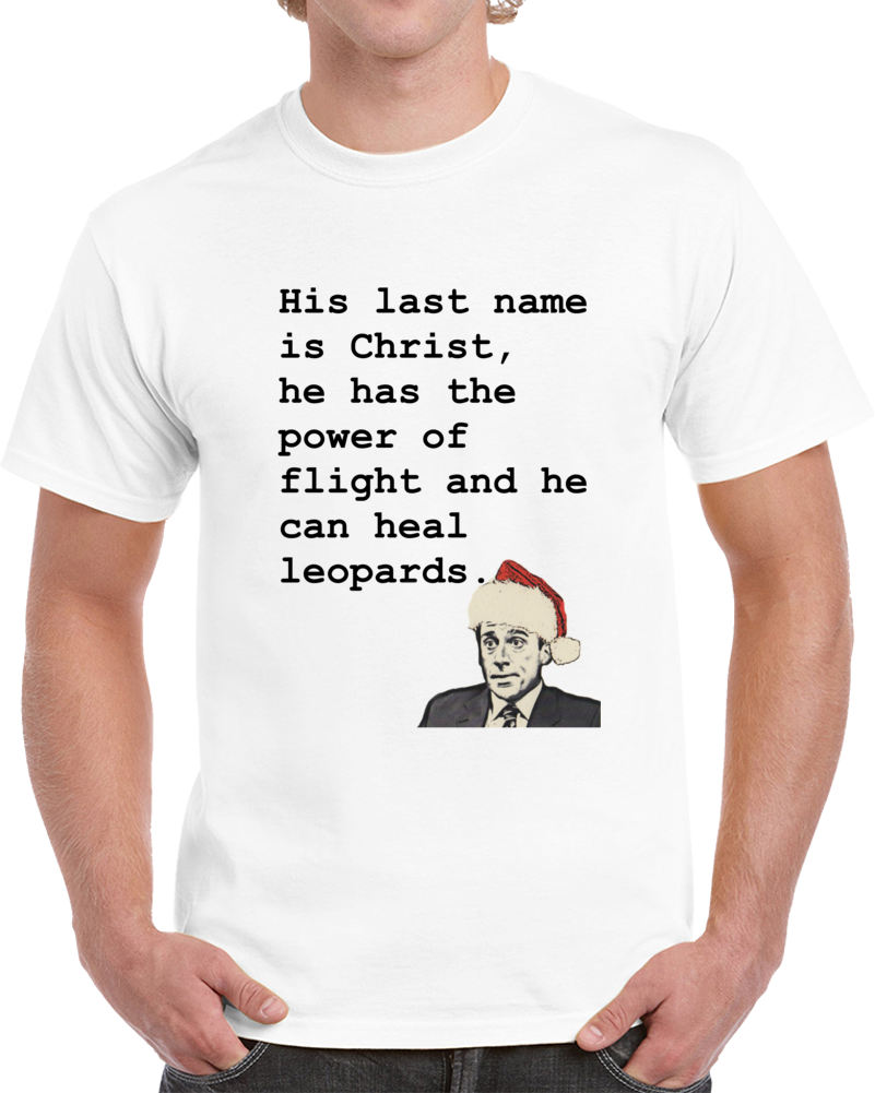 Clever Michael Scott Christmas Quote Christ The Office TV Show Shirt
