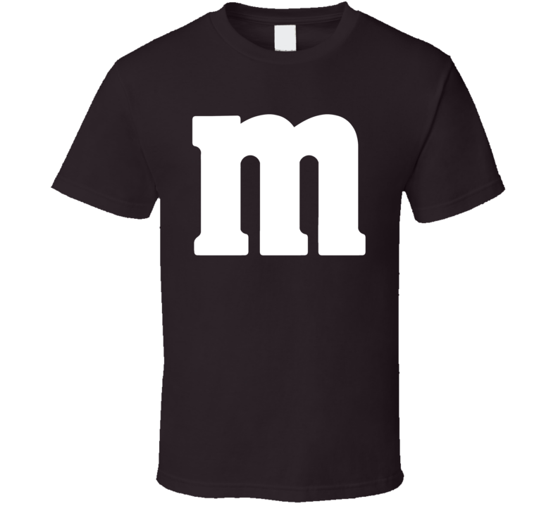 M&m's Brown Chocolate Candy Halloween Costume T Shirt M&m's Brown Chocolate Candy Halloween Costume T Shirt
