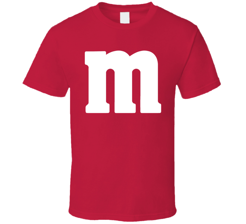 M&m's Red Chocolate Halloween Candy Costume  T Shirt