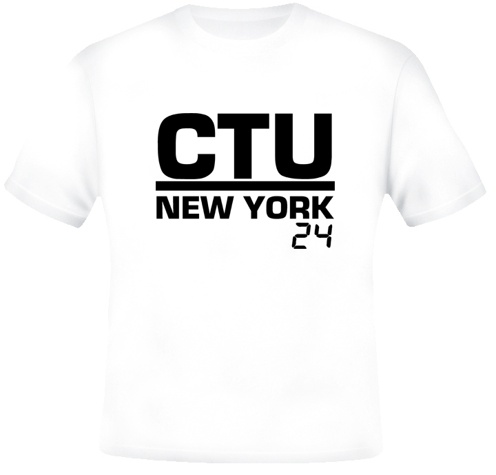 CTU Jack Bauer 24 New York Tv Show T Shirt CTU Jack Bauer 24 New York Tv Show T Shirt