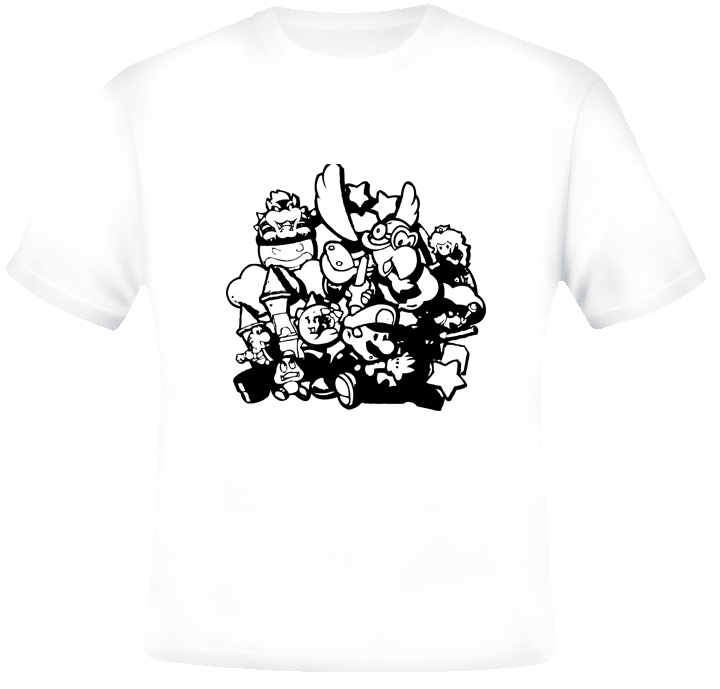 Paper Mario Video Game T Shirt Paper Mario Video Game T Shirt