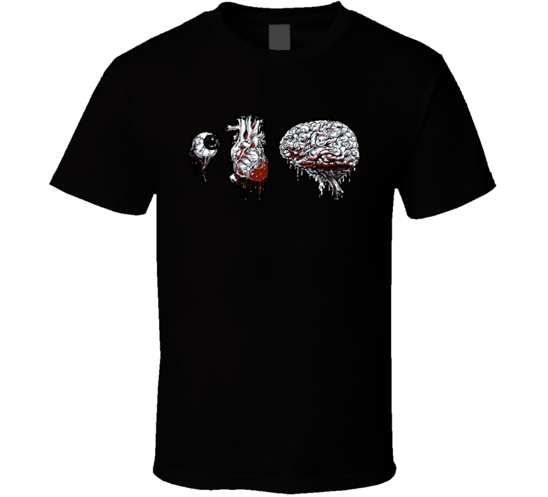 Eye Heart Brains Zombie T Shirt Eye Heart Brains Zombie T Shirt
