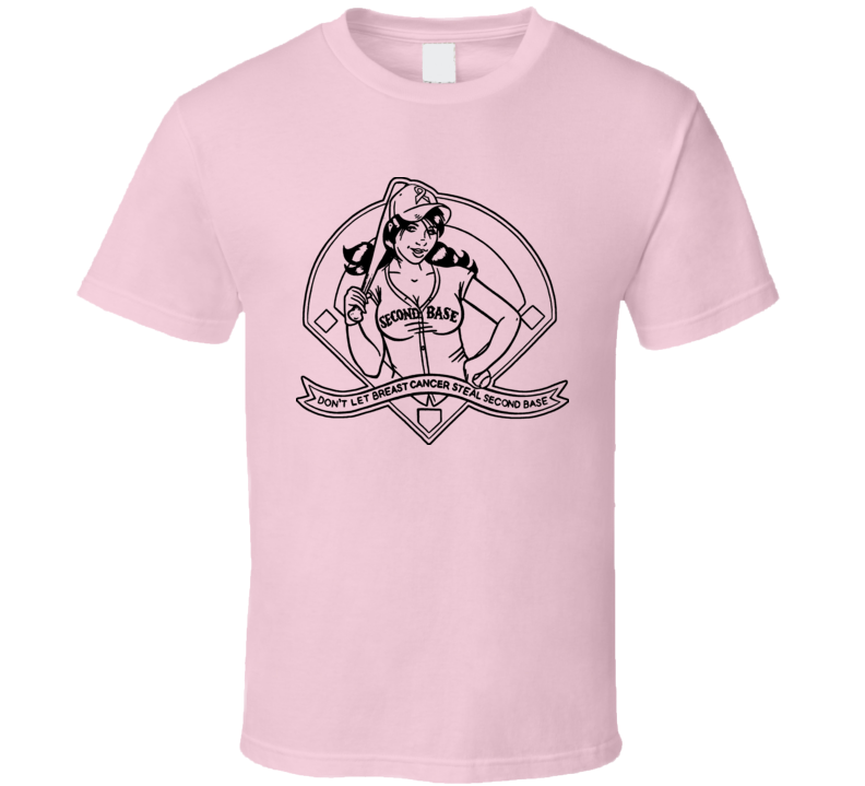 Dont Let Breast Cancer Steal Second Base Funny T Shirt Dont Let Breast Cancer Steal Second Base Funny T Shirt
