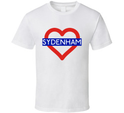 Love London Underground Tube Sydenham Heart Design England T Shirt 31555755