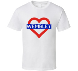 Love London Underground Tube Wembley Heart Design England T Shirt 31555812