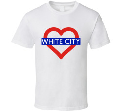 Love London Underground Tube White City Heart Design England T Shirt 31555839