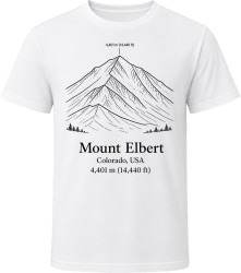 Mount Elbert Colorado Mountain Climber T Shirt