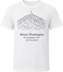 Mount Washington New Hampshire Hiking T Shirt