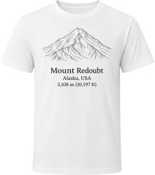 Mount Redoubt Alaska Volcanic Peak T Shirt