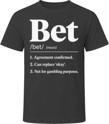 Bet Definition Funny Gen Z Gift T Shirt