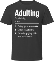 Adulting Definition Funny Gen Z Gift T Shirt
