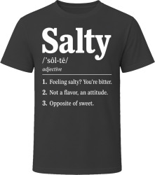 Salty Definition Funny Gen Z Gift T Shirt