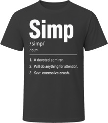 Simp Definition Funny Gen Z Gift T Shirt
