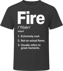 Fire Definition Funny Gen Z Gift T Shirt