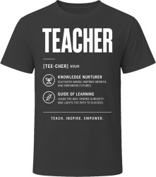 Teacher Definition Inspirational Gift T Shirt