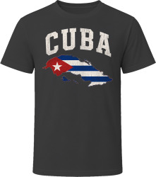Cuba Flag Map Travel Enthusiast Adventure T Shirt