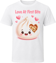 Love At First Bite. Cute Dumpling Art T Shirt