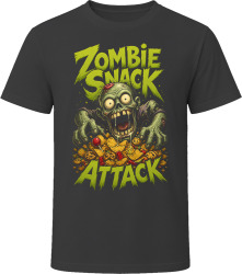Zombie Snack Attack. Funny Halloween Concept T Shirt