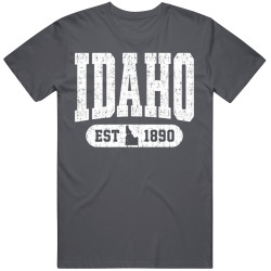 IDAHO Collegiate Arch. Vintage Varsity Athletic State Pride T Shirt