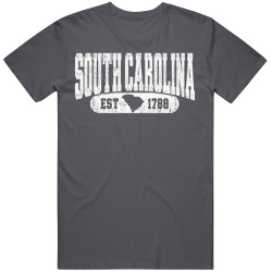 SOUTH CAROLINA Collegiate Arch. Vintage Varsity Athletic State T Shirt