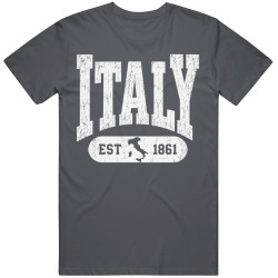 ITALY Collegiate Arch. Vintage Varsity Regional Pride T Shirt