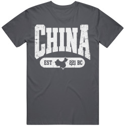 CHINA Collegiate Arch. Vintage Varsity Regional Pride T Shirt