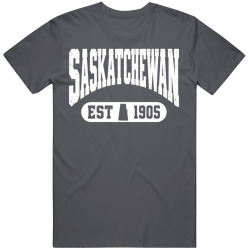 SASKATCHEWAN Collegiate Arch. Vintage Varsity Regional Pride T Shirt