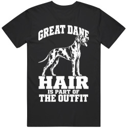 Great Dane Hair Is Part of The Outfit Funny Dog Owner T Shirt