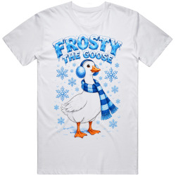 Frosty the Goose. Winter Vector Fun T Shirt