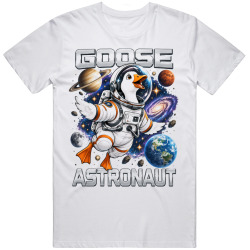 Goose Astronaut. Space Adventure T Shirt