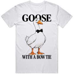 Goose with a Bow Tie. Formal Humor T Shirt