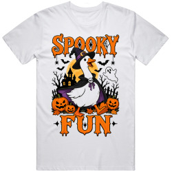 Goose with a Halloween Costume. Spooky Fun T Shirt