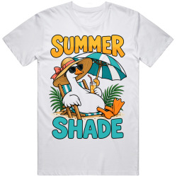 Goose with a Sun Hat. Summer Shade T Shirt