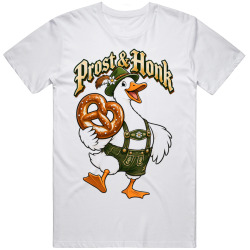 Goose with a Pretzel. Oktoberfest Fun T Shirt