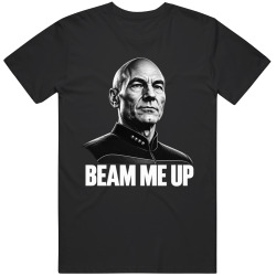 Beam Me Up One Last Time Patrick Stewart Picard Legend T Shirt