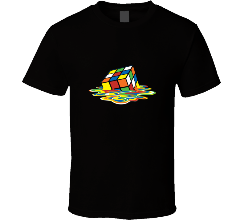 Rubik Cube Melting TV T Shirt Rubik Cube Melting TV T Shirt