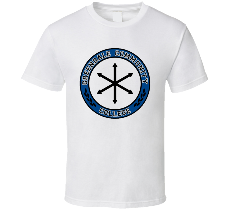 Greendale Community College Student Apperal TV Show T Shirt Greendale Community College Student Apperal TV Show T Shirt