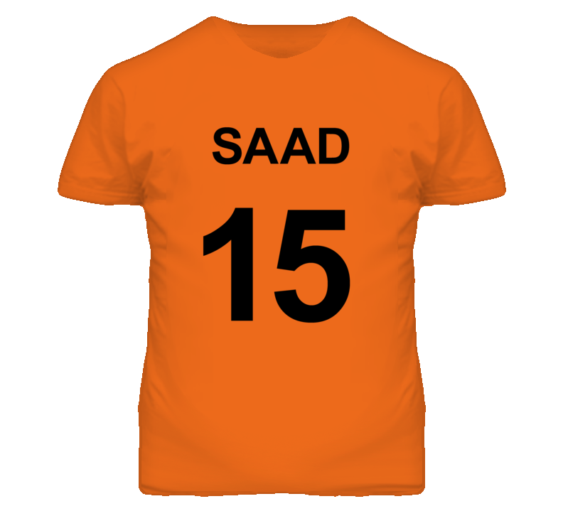 Saad Custom Jersey 15 OFC T Shirt