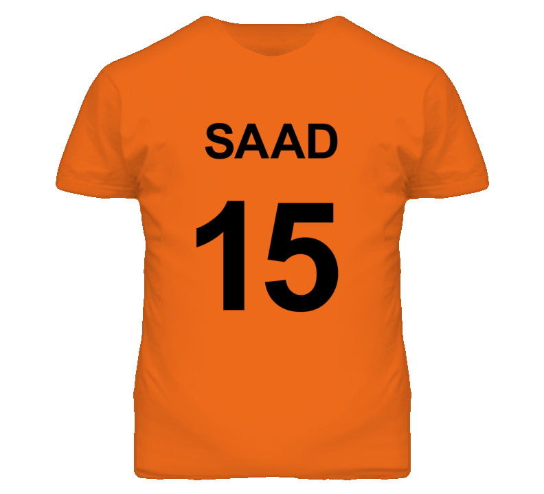 Saad Custom Jersey 15 OFC T Shirt Saad Custom Jersey 15 OFC T Shirt